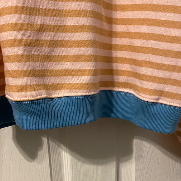 Free people We The Free Peach and Teal Striped Sweater - Picture 12 of 13